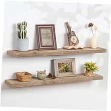 Floating Shelves | 8" Deep Rustic Reclaimed 36inches-2P Distressed Natural