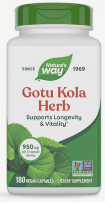 Nature's Way Gotu Kola Herb - 180 Vegan Capsules