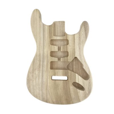 Guitar body Replacement Unfinished Paulownia SSH Guitar part Handmade