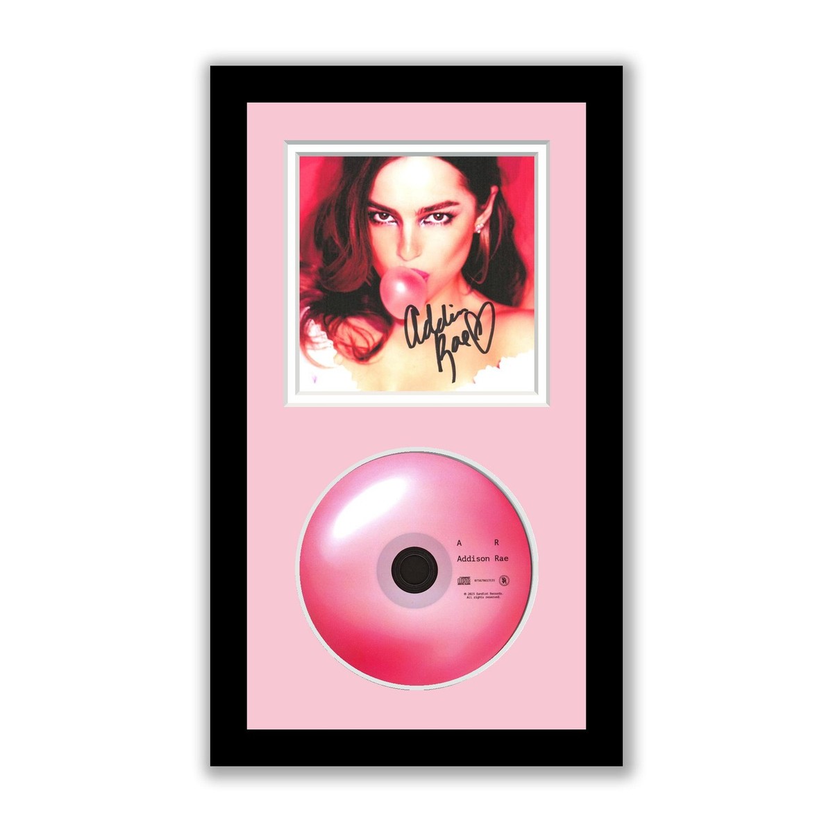 Addison Rae Autographed Signed Framed CD AR ACOA | eBay