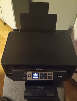 Epson XP-352 All In One Drucker Scanner Kopierer Wi-Fi In Schwarz