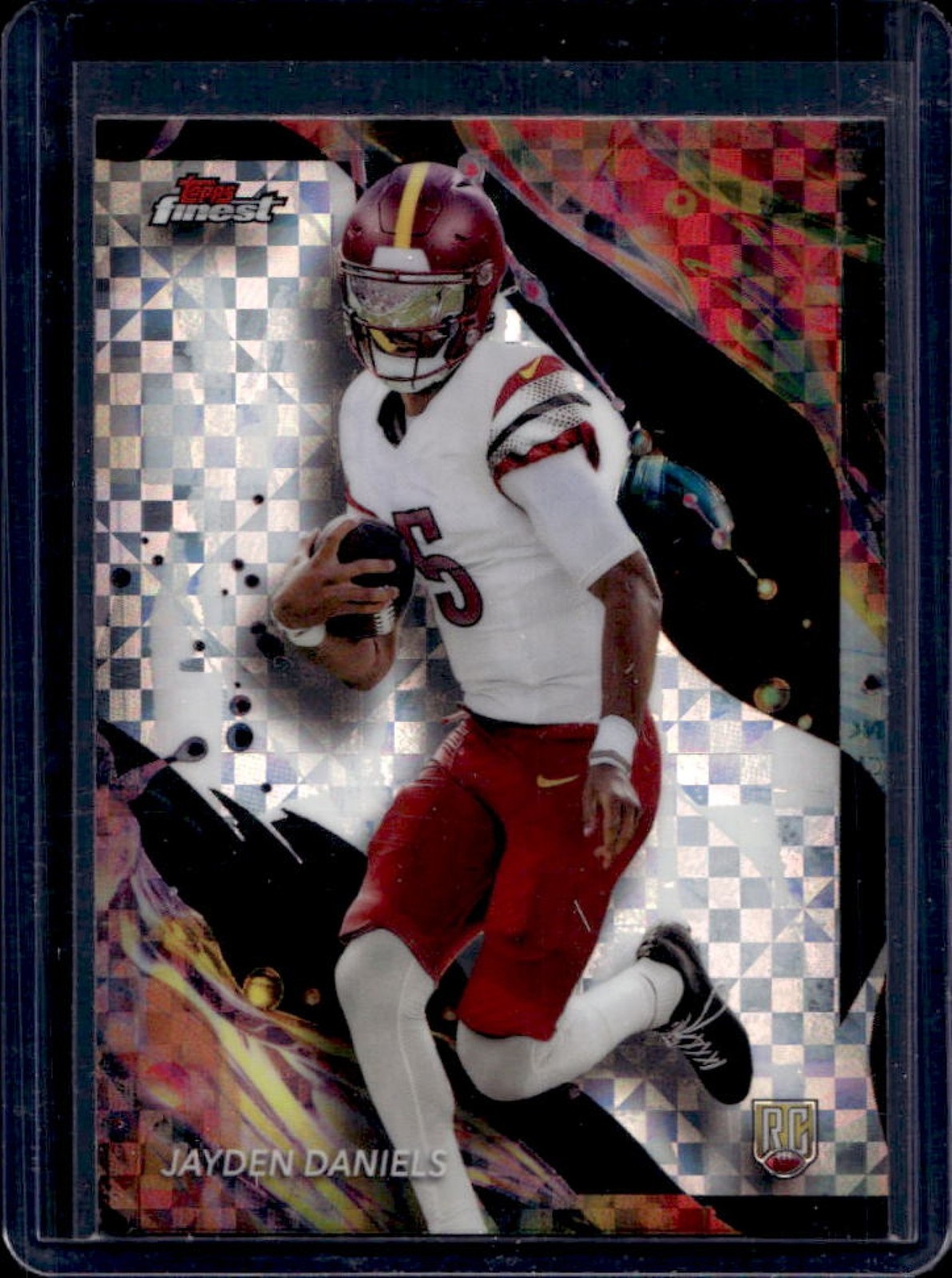 2024 Finest Jayden Daniels RC Checkerboard Refractor Uncommon #167 Commanders