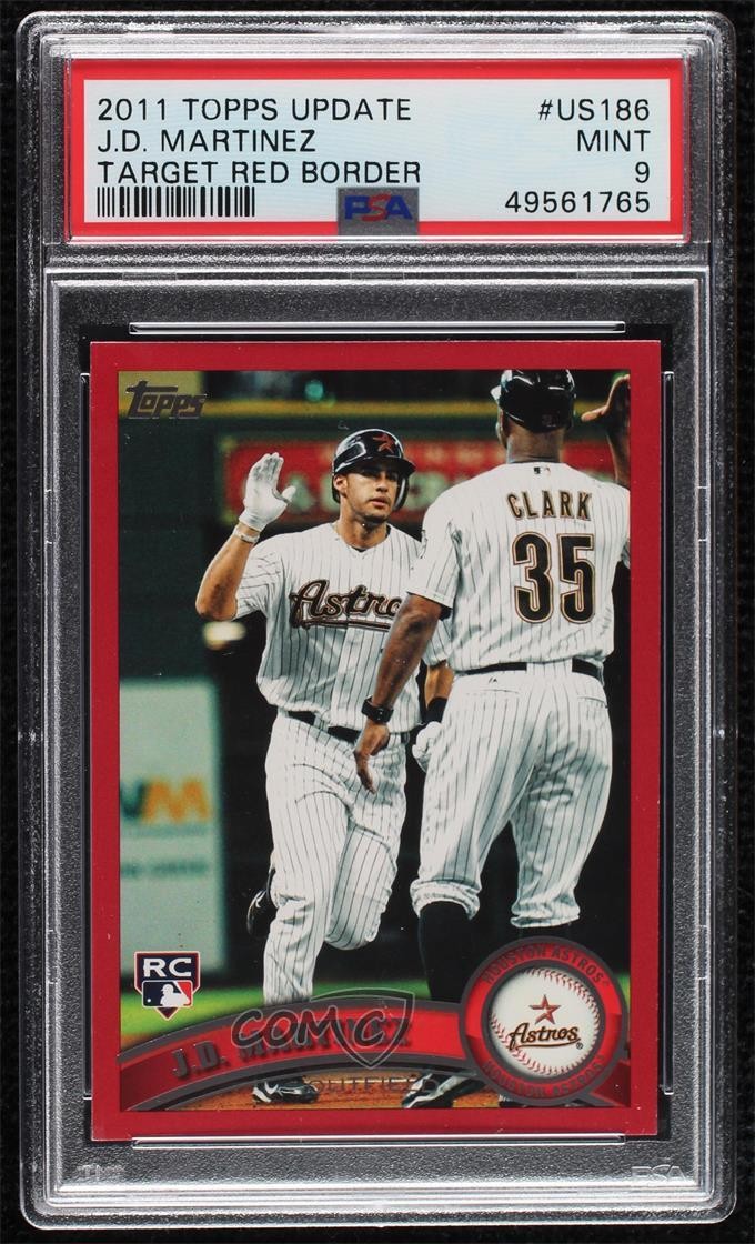 2011 Topps Update Target Red JD Martinez #US186 PSA 9 MINT 1s6