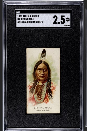 1888 N2 Allen & Ginter #41 Sitting Bull — SGC 2.5