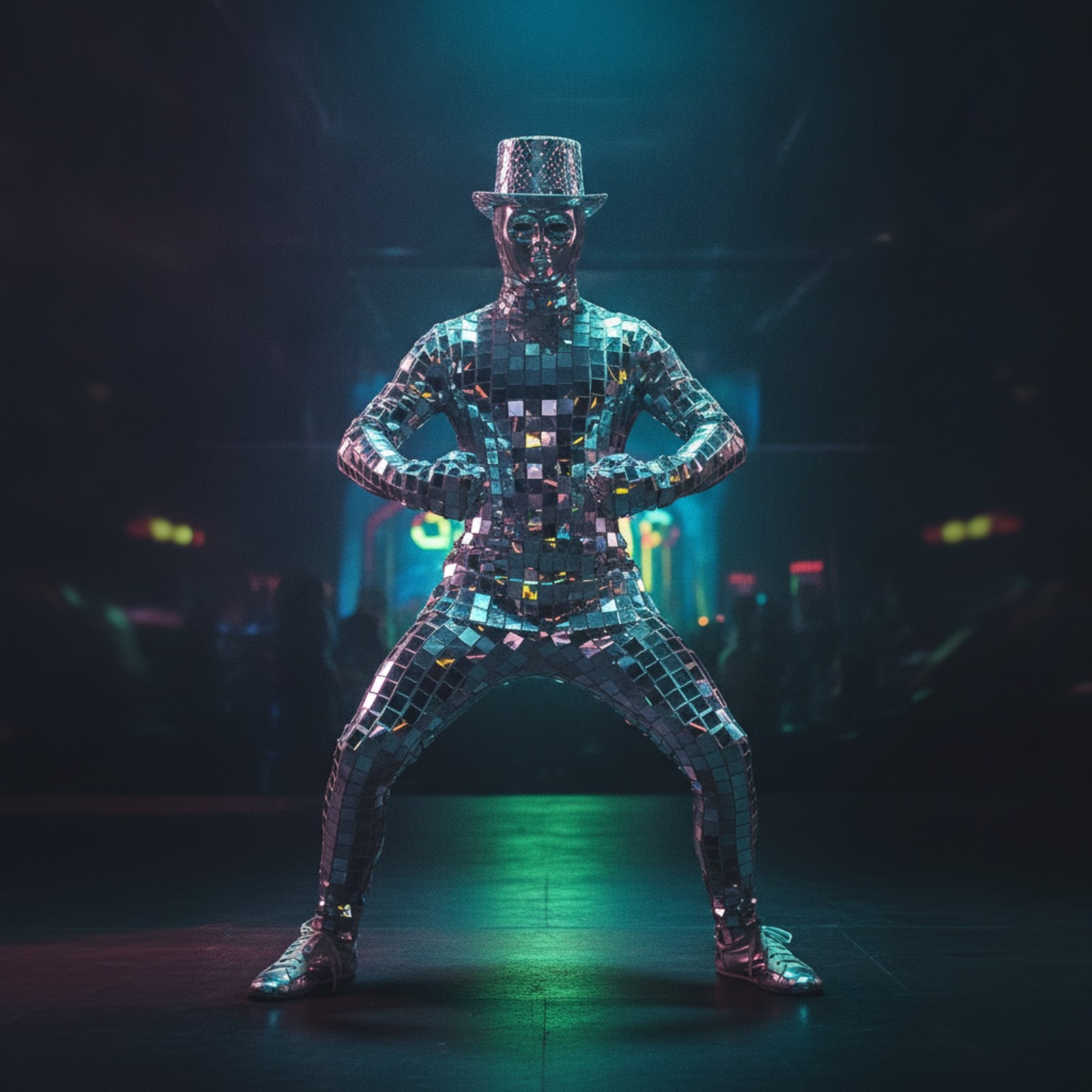 Performance Costume with Mask Shiny Apparel Shimmering for Nightclubs, Festivals image 4