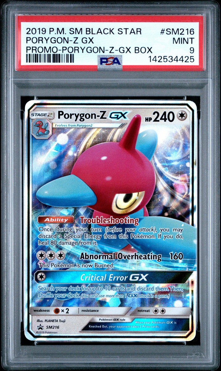 PSA 9 Porygon-Z Gx Ultra Rare #SM216 2019 Pokemon Black Star Promo