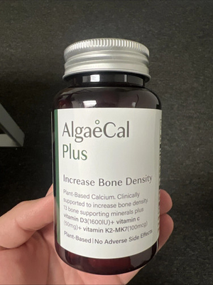#ad AlgaeCal Plus Stronger Bones Veggie Capsules Dietary Supplement Algae Cal 120 $18.99