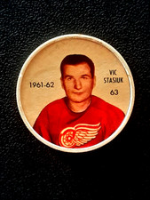VIC STASIUK 1961-62 SHIRRIFF/SALADA COINS 61-62 #63            26489