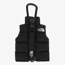 The North Face Nuptse Vest Bag Accessory Keychain Black color 