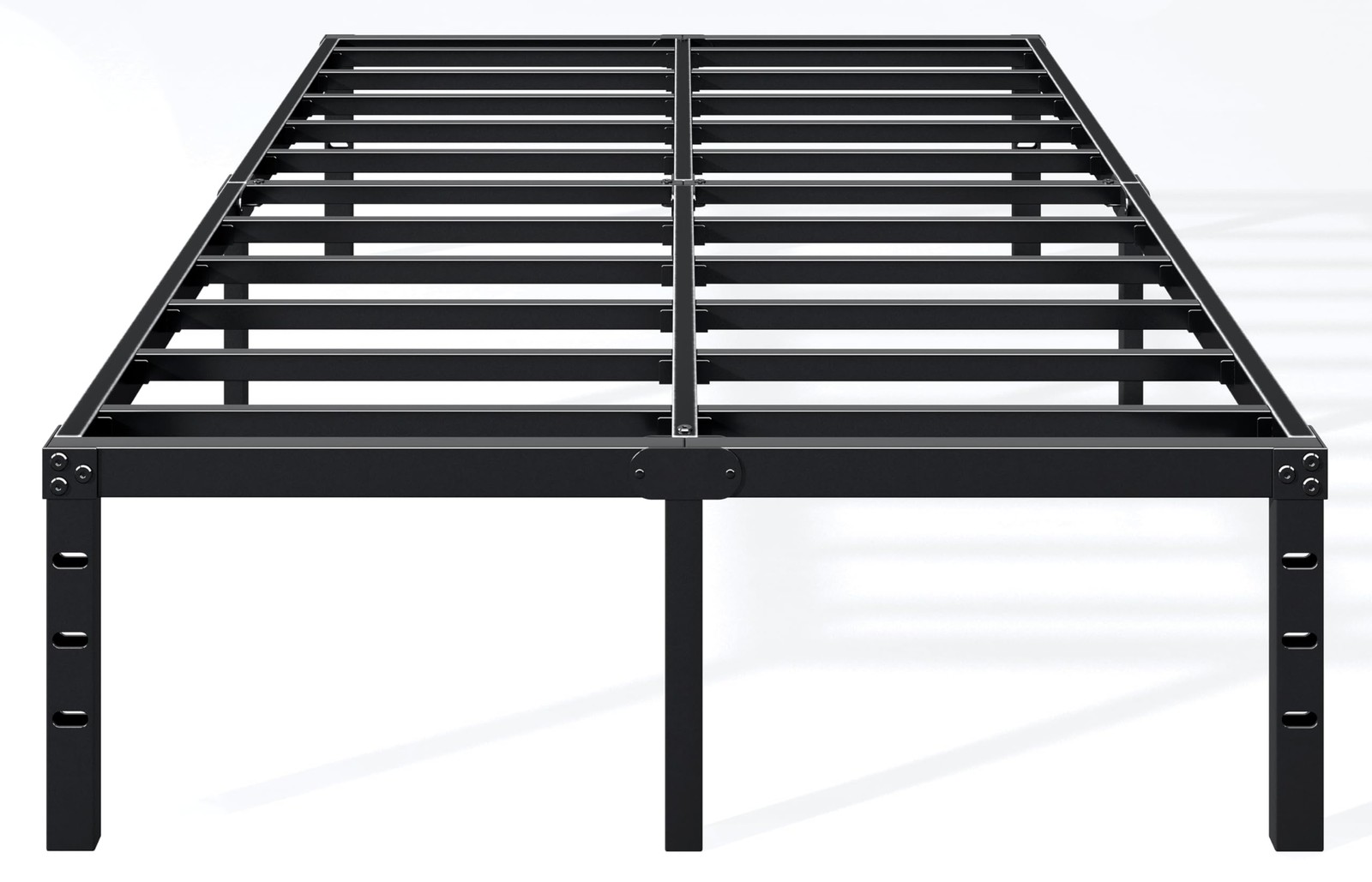 - Sturdy Metal Platform Full Size, No Spring Needed, H...