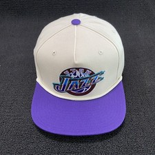 Mitchell & Ness Utah Jazz Retro Snapback White Purple One Size Hat