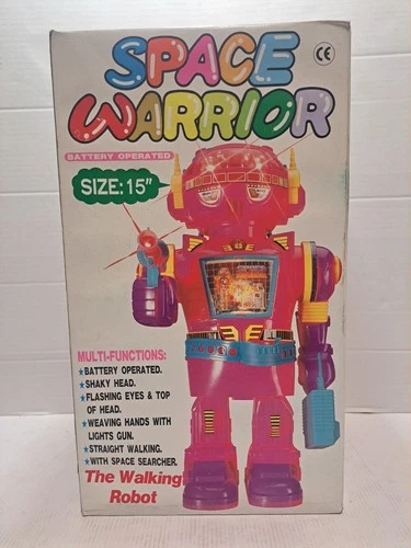 Space Warrior Walking Robot 1985 Rosa Cheng Ching Made China 15'' new not used