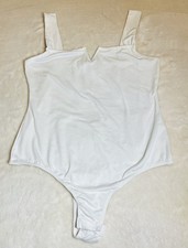 Saints Hearts White Body Suit Size Small Tank Top V Neck