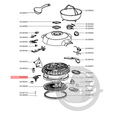 Sonde couvercle multicuiseur intelligent cookeo Moulinex SS-204215