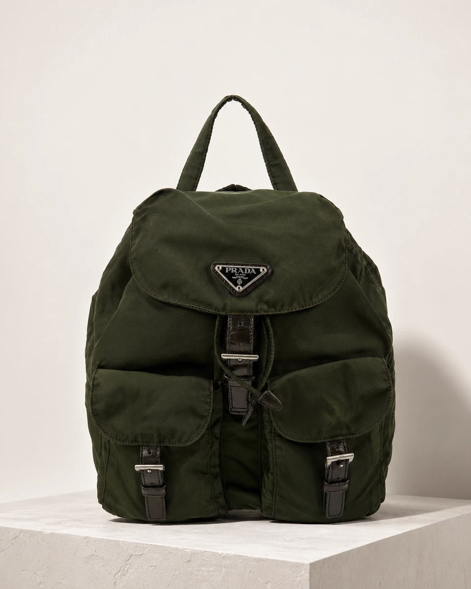 プラダ TESSUTO POCKET バックパック リュックサック カーキ PRADA Tessuto Backpack Bags & Handbags for Women for sale | eBay 旅行かばん・小分けバッグ