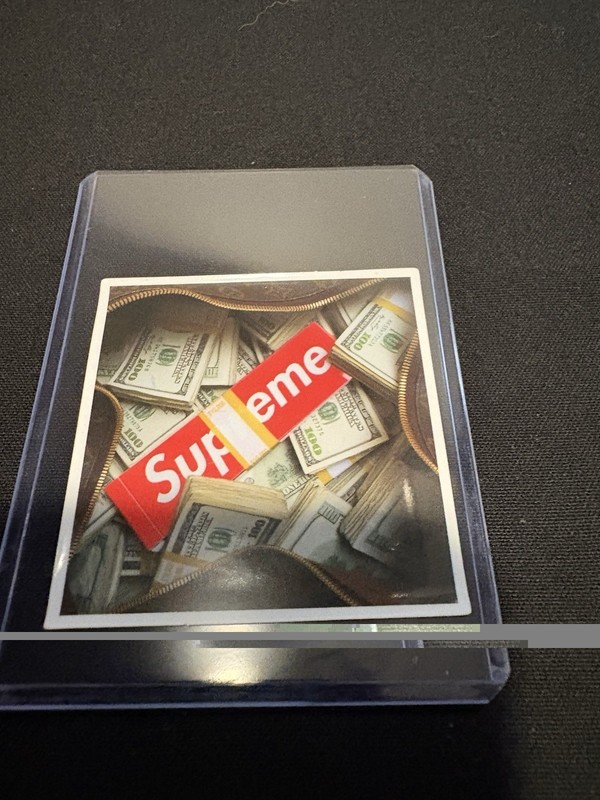 Supreme Sticker money 💴 sticker save collectible in top loader case 😍 