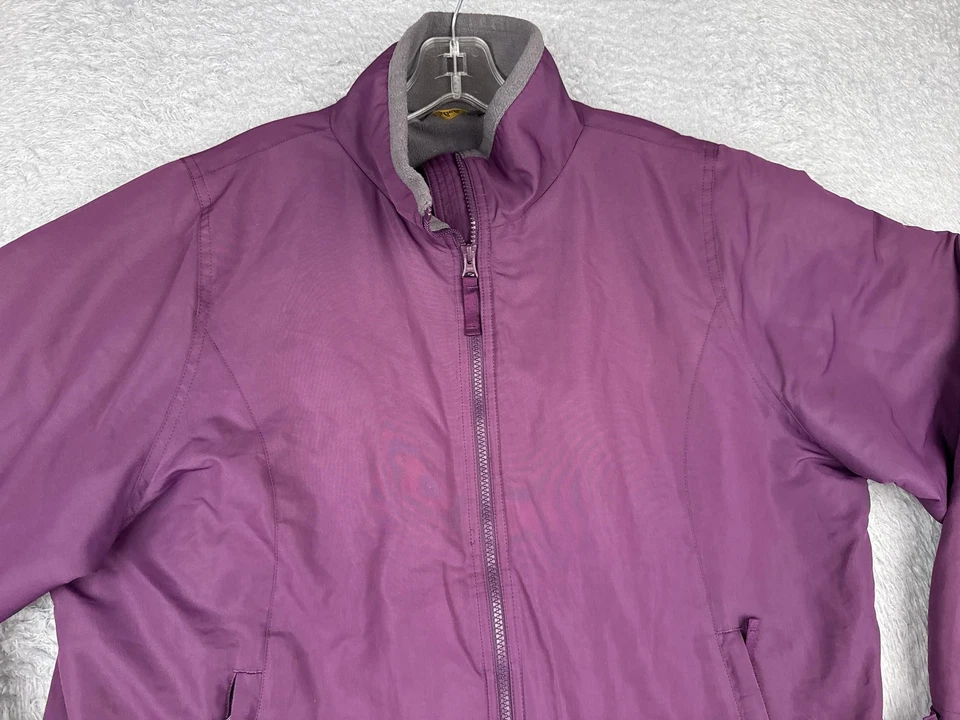 Cabela's куртка женщин XL фиолетовый флис с подкладкой полный молнии открытый пальто туризм - Изображение 4 из 4