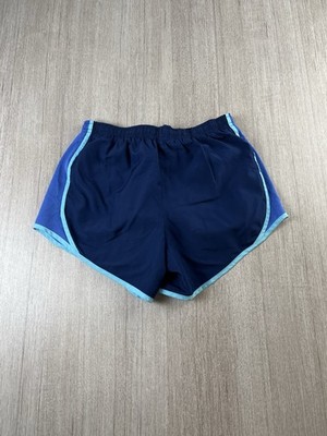 Nike Dri-FIT Tempo Laufshorts Damen Large marineblau aquamarin Mesh Schrittlänge 3 