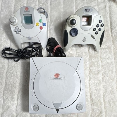 SEGA Dreamcast HKT-3020 Console White w/ Controllers, Memory Card, AV/HDMI