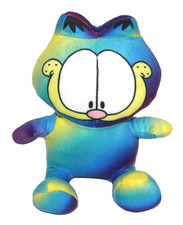 Garfield Cat Plush 7" Nickelodeon Stuffed Toy Rainbow Gradient Used