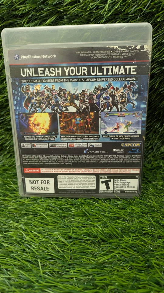 Ultimate Marvel vs. Capcom 3 (Sony PlayStation 3, 2011) PS3 CIB Tested READ! - Image 4 of 4