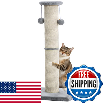 Kilodor Cat Scratching Post 34 Inches Large Sturdy Cat Post with Replaceable Sis