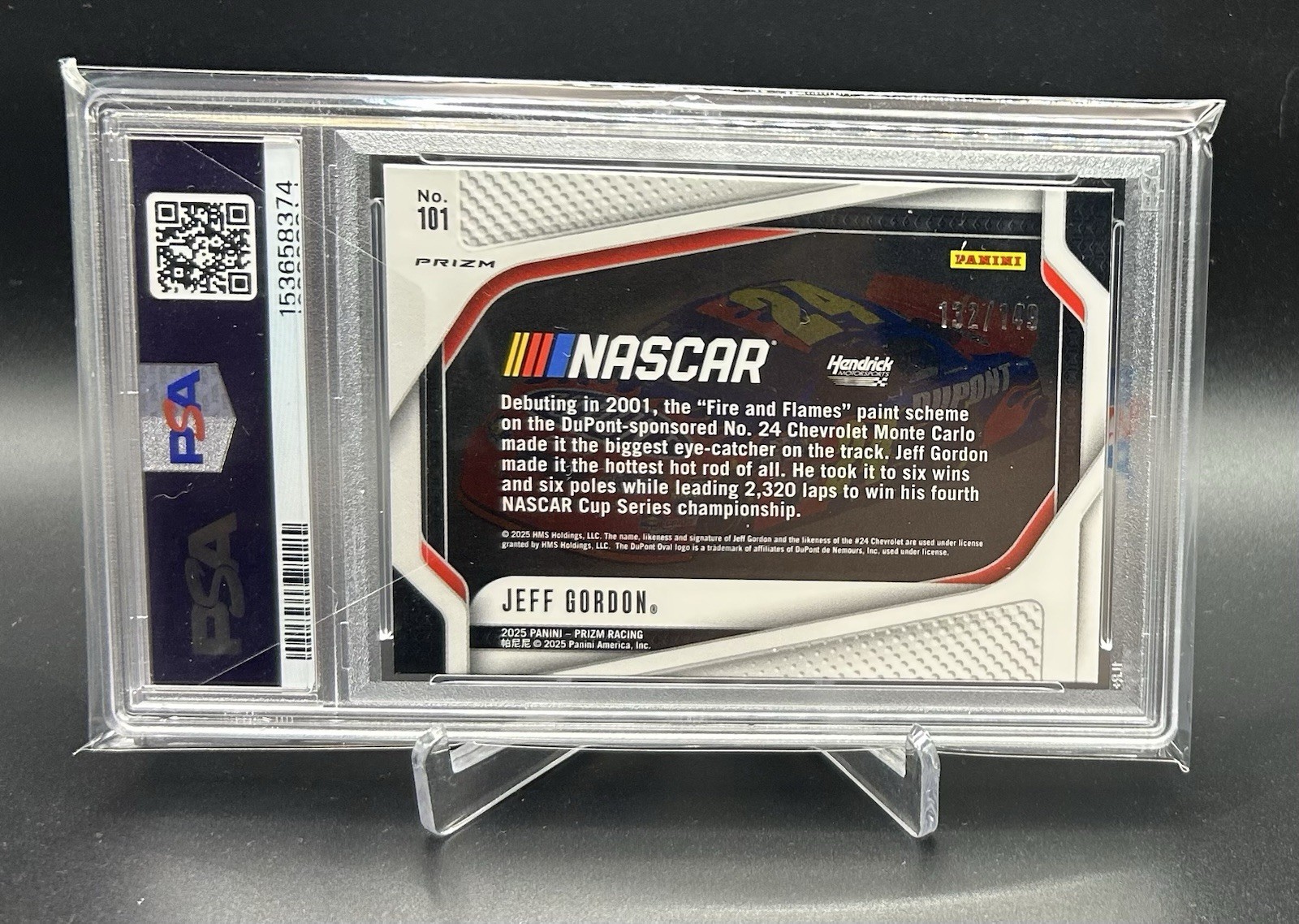🔥PSA 10 Jeff Gordon 2025 Prizm NASCAR Racing Green Scope *POP 1*🔥 view 2