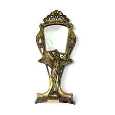 Vintage Brass Art Nouveau Revival Lady or Nym...