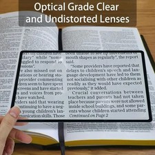 Full Page Magnifier Sheet Large Reading Magnifying Glass for Books Maps