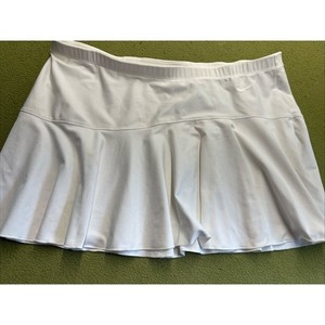 Nike Dri-Fit Tennis Unlined Skirt White - Large Pickleball Golf