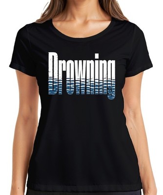 Drowning Everytime I Breathe For You Lyrics 90s Pop Boyband 2000s Damen T-Shirt