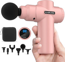 Mini Massage Gun-Pink  Muscle Deep Tissue Massager Gun, Handheld Percussion Massa