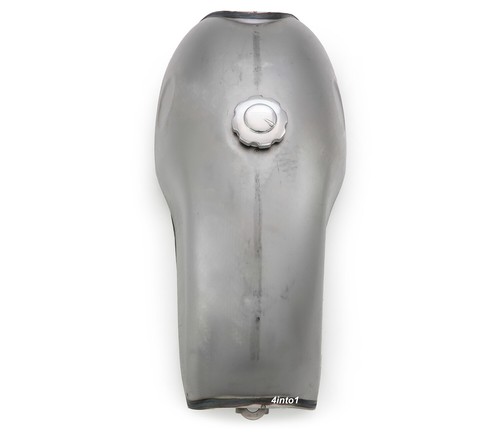 Cafe Racer Gas Tanks - Black / Raw Steel - Retro Motorcycle CHOOSE COLOR & STYLE - 第 46/114 張圖片