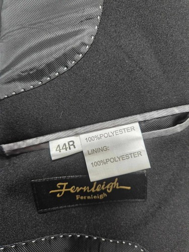 Traje Chaqueta Hombre Fernleigh Gris Poliéster UK44 Vintage - Imagen 3 de 12