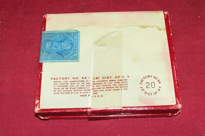 Old Cardboard Regent Cigarette Box Pack Package Tin Vintage Tobacco Paper  US NY