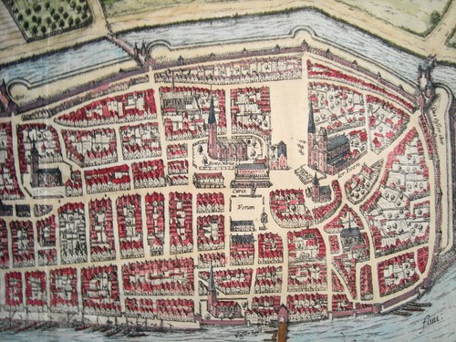 Bremen Weser Dom alter dekorativer Braun und Hogenberg Kupferstich 1580 - Picture 3 of 6