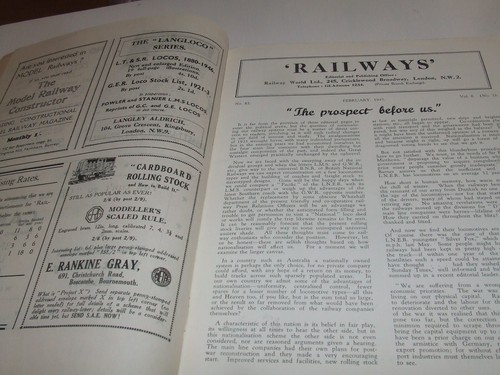 RAILWAYS The Pictorial Railway Journal February 1947 No. 82 Vol 8 - Picture 4 of 5