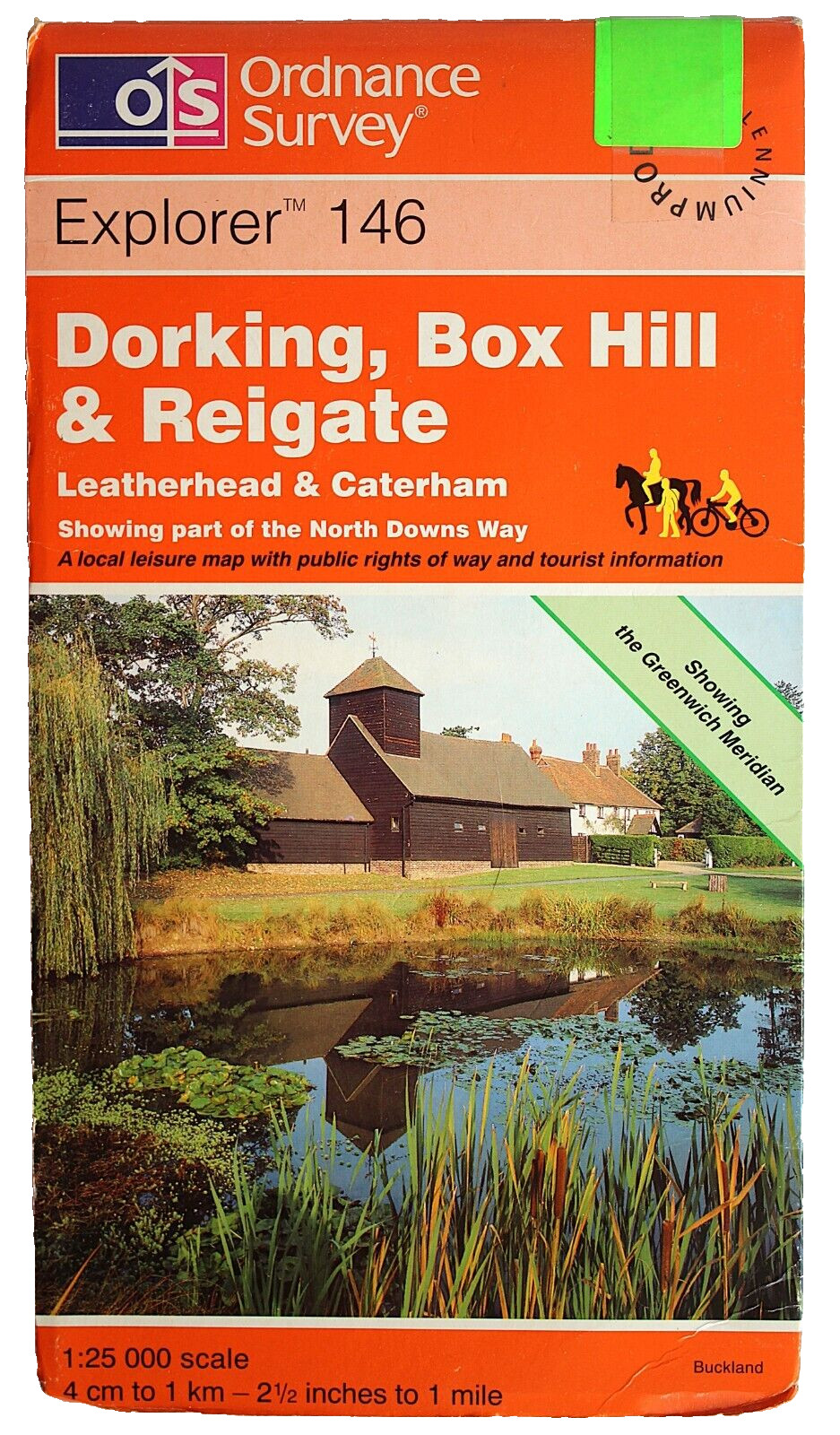 Ordnance Survey Explorer 146 Dorking Box Hill Reigate Leatherhead Caterham