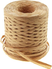 218 Yards Raffia Paper Craft Ribbon Packing Paper Twine, 1/4 Inch by 218 Yards 