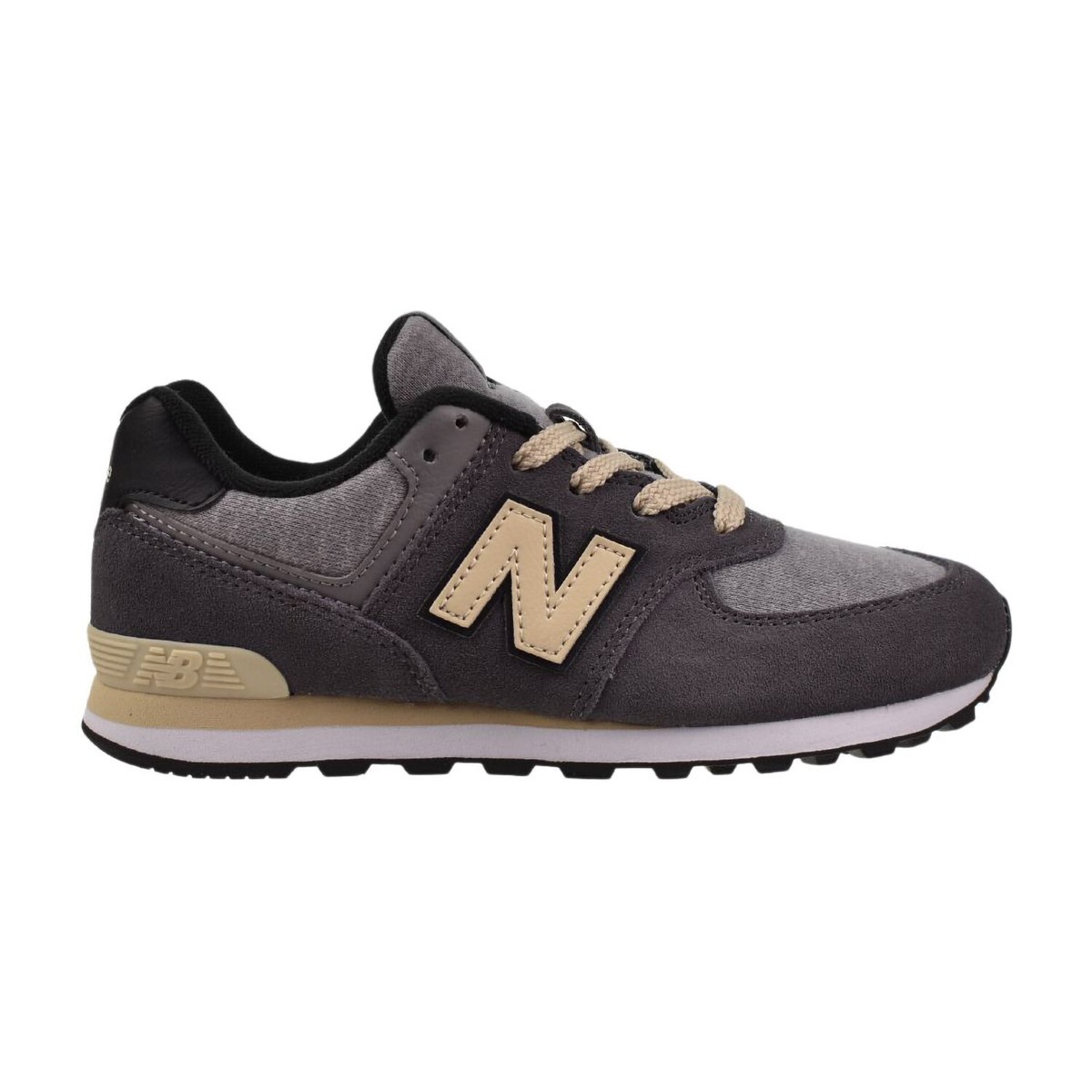 New Balance 574 Little Kids' Shoes Black-Beige PC574-LGG