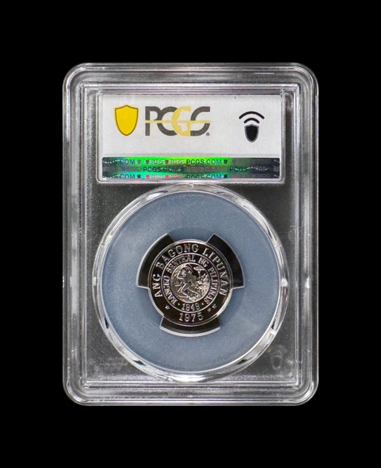 FILIPINAS. 1975, 25 Sentimos - PCGS PR69 - Juan Luna, artista activista filipino Foto 4 de 4