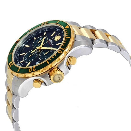 Movado series 800 top two tone chronograph