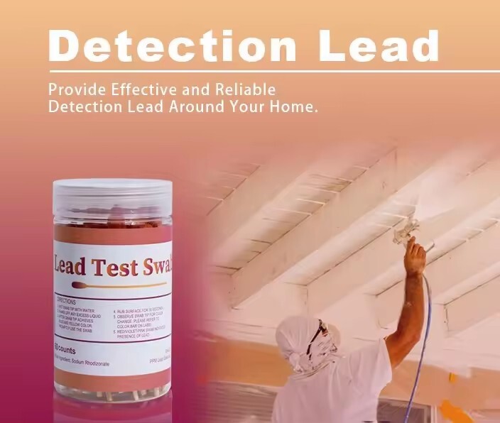 MERYDI-60pcs Lead Test Swabs - Instant Lead Test Quick Lead Paint Test Kit Home