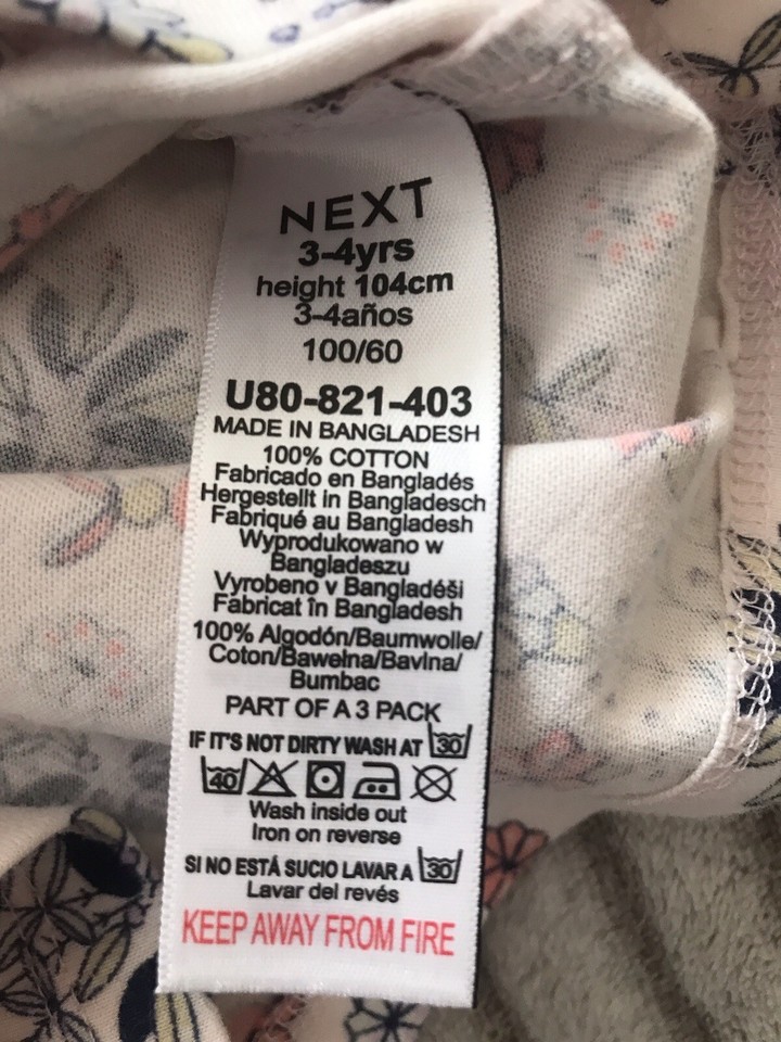 Lovely Next Girls T shirts Three Pack Age 3 4 Brand New With Tags EBay Lovely Next Girls T shirts Three Pack Age 3 4 Brand New With Tags EBay