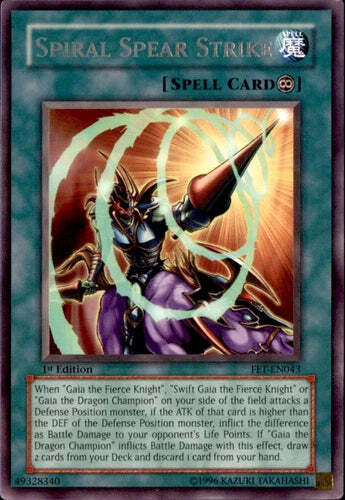 Spiral Spear Strike - FET-EN043 - Rare - 1st Edition - YuGiOh - Picture 1 of 4