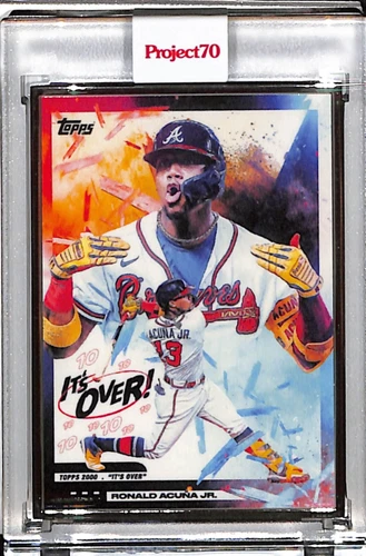 2021 TOPPS PROJECT 70 #335 RONALD ACUNA JR. BY BECK P70 AP SILVER FRAME 51/51