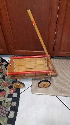 1950s German wooden wagon toy - Picture 6 of 11