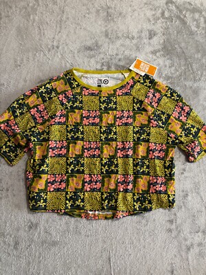 Target Latino Heritage Month Cropped T Shirt Floral Pattern Large L