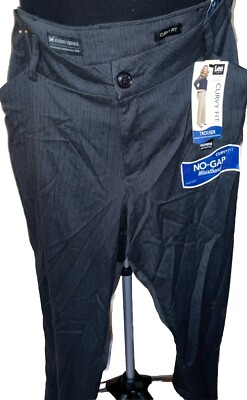 slim fit dress slacks NEW Lee Curvy Fit White Capri Pants main image 0
