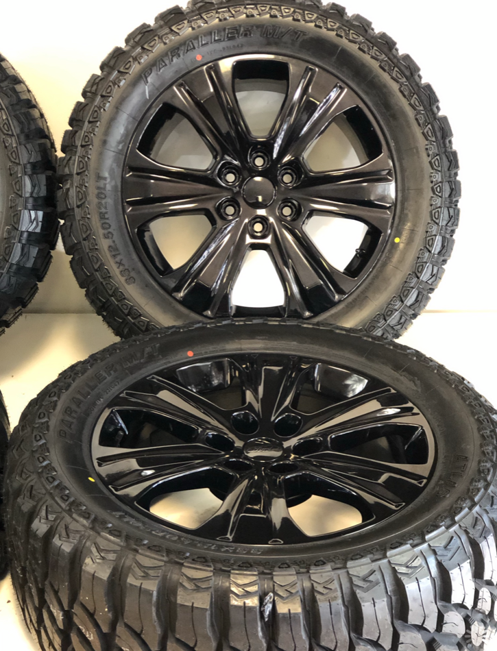 20" OEM Factory Ford F150 King Ranch BLACK WHEELS RIMS TIRES OFFROAD